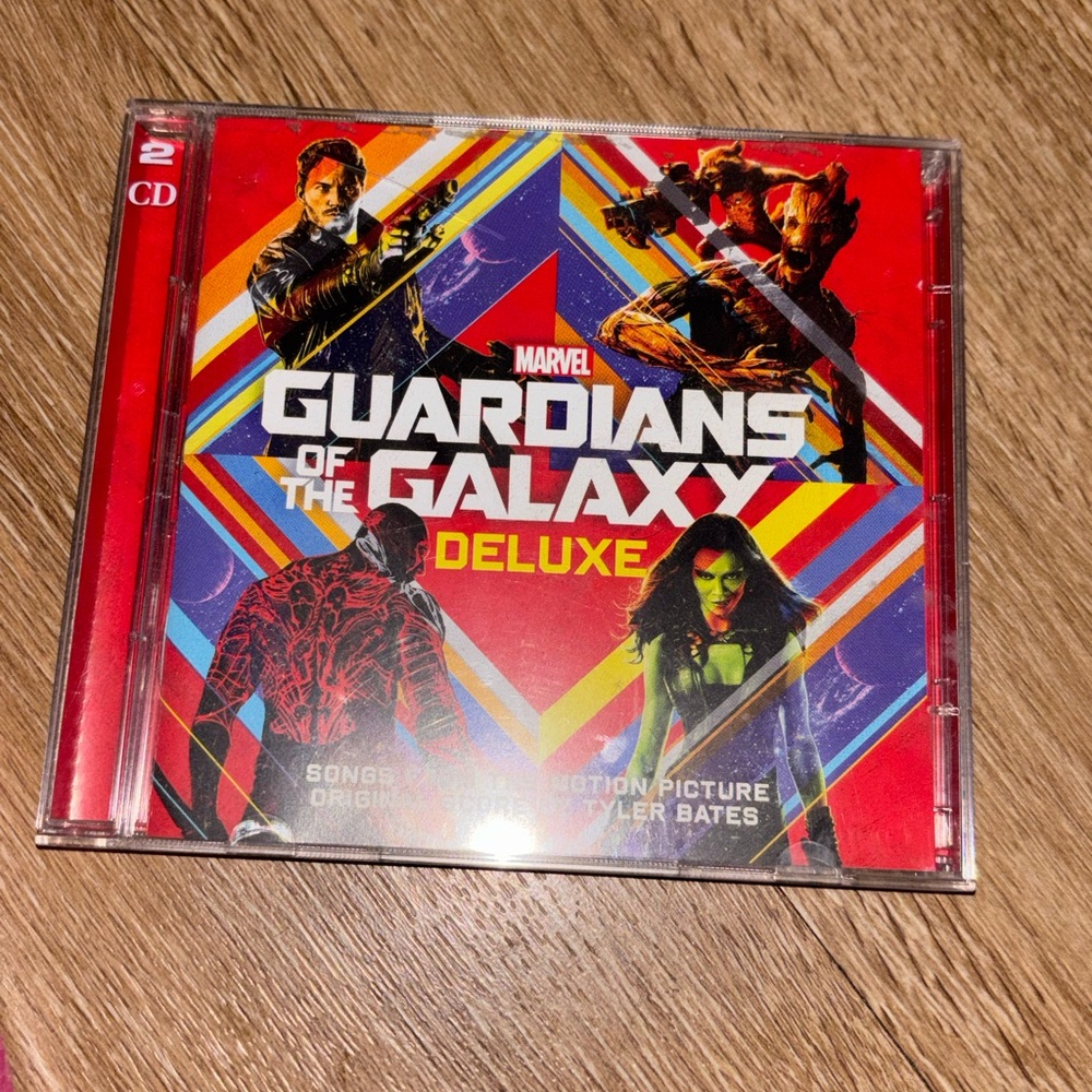 Marvel Guardians of the Galaxy Deluxe CD with Red and Blue Cover
